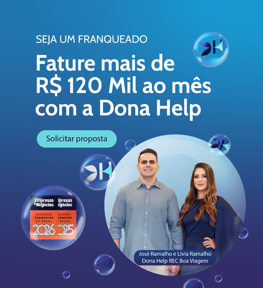 Seja um franqueado Dona Help